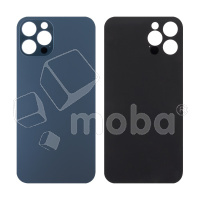 Задняя крышка для iPhone 12 Pro (A2407) Синий (стекло, широкий вырез под камеру, логотип)