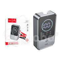 Пусковое устройство (бустер) + Внешний Аккумулятор (Power Bank) Hoco QS7 10000 mAh (18W, PD, Type-C, LED дисплей) Серый