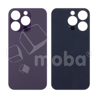 Задняя крышка для iPhone 14 Pro (A2891) Темно-фиолетовый (стекло, широкий вырез под камеру, логотип)