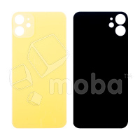 Задняя крышка для iPhone 11 (A2221) Желтый (стекло, узкий вырез под камеру, логотип)