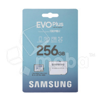 Карта памяти MicroSDXC 256GB Class 10 Samsung Evo Plus U3 V30 A2 + SD адаптер
