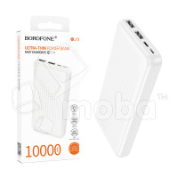 Внешний Аккумулятор (Power Bank) Borofone BJ78 10000 mAh (10W, 2USB, MicroUSB, Type-C, LED индикатор) Белый
