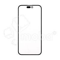 Стекло для переклейки iPhone 14 Pro Max в сборе с OCA пленкой Черный - OR (Mitsubishi)