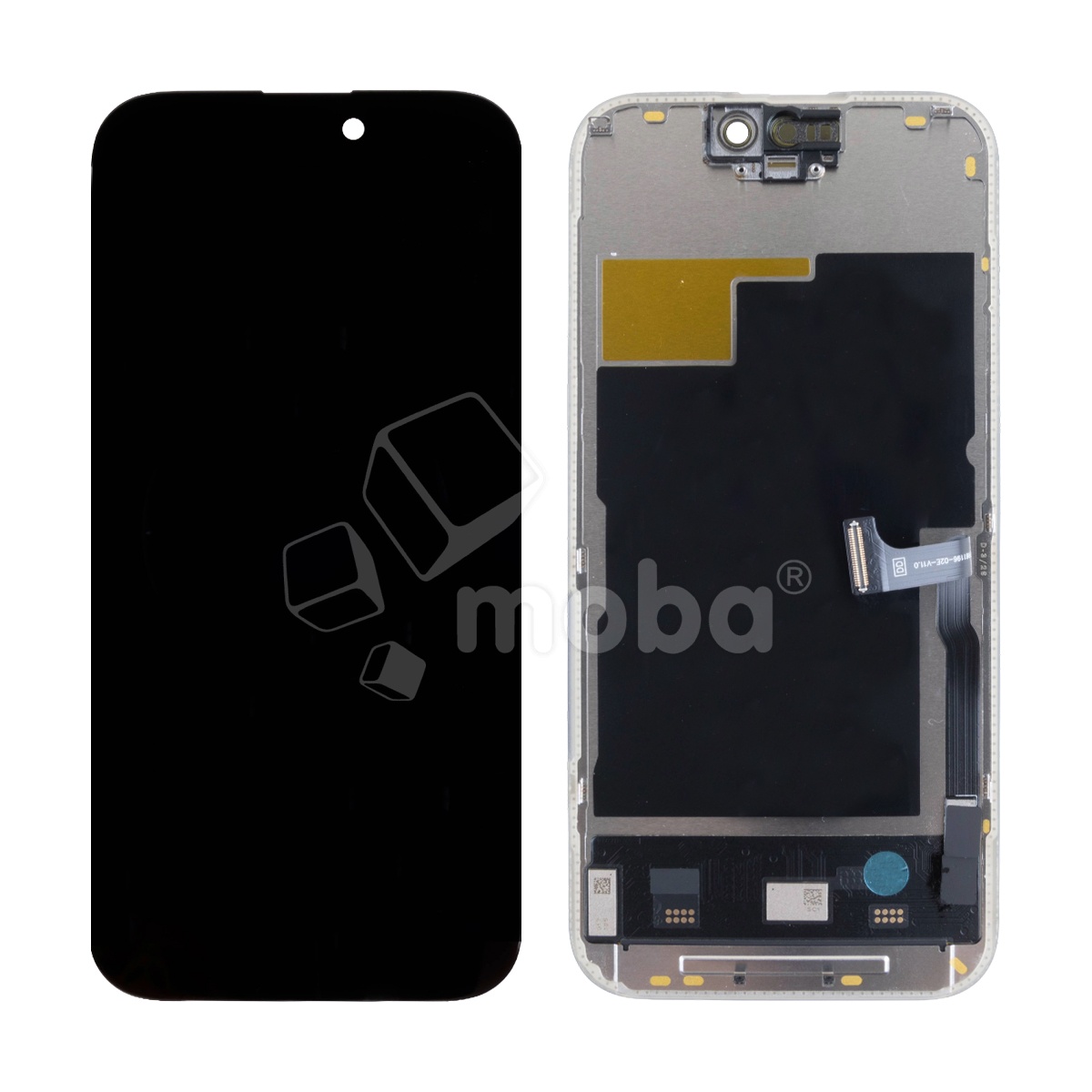 Дисплей для iPhone 15 Pro (A3102) в сборе с тачскрином Черный - DD (Soft OLED, Full HD COP, 850 Кд/м², 120 Гц) (с верификацией = с привязкой без ошибки)