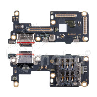 Шлейф для Realme GT 7T (RMX5085) плата системный разъем/разъем SIM/микрофон - Премиум