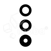 Стекло камеры для Samsung Galaxy S25+ (S936B) (комплект 3 шт.) Черный