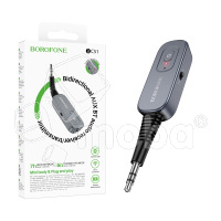 Aвтомобильный AUX-адаптер Borofone BC51 (Bluetooth) Серый