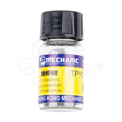 Шарики для пайки (реболлинга) Mechanic XZ10 (0.35 мм, 10 000 шт.)