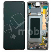 Дисплей для Samsung Galaxy S10 (G973F) модуль с рамкой Черный - OR (SP)