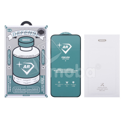 Защитное стекло "Антибликовое" Remax Medicine Glass GL-86 для iPhone 15 Pro Max Черный