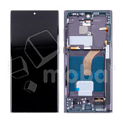 Дисплей для Samsung Galaxy S22 Ultra (S908B/S9080) модуль с рамкой Черный - (In-Cell)