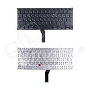 Клавиатура для ноутбука MacBook Air 13" A1369/A1466 (2011-2017, прямой Enter RU) Черный