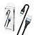 Кабель USB - Type-C BC X57 (5A, оплетка ткань) Черный