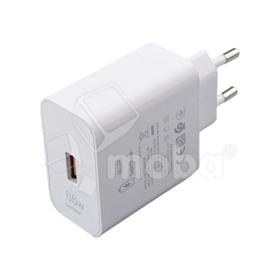 Сетевое зарядное устройство USB для Huawei SuperCharger (66W, QC3.0, кабель Type-C) Белый