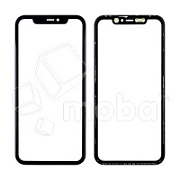 Стекло для переклейки iPhone 11 в сборе с рамкой и OCA пленкой Черный - OR (Mitsubishi)