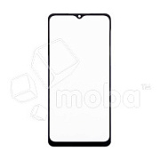 Стекло для переклейки Samsung Galaxy A02 (A022G) в сборе с OCA пленкой Черный - OR (Mitsubishi)