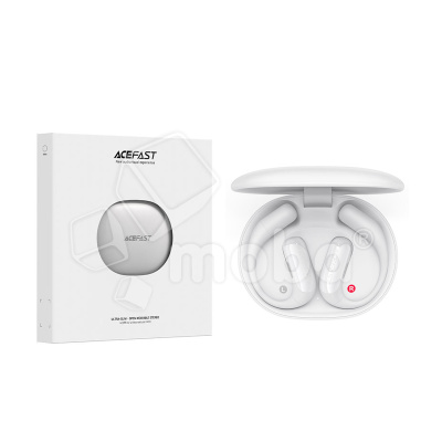 Беспроводные наушники Bluetooth Acefast FA002 (TWS, накладные с ушным креплением, активное шумоподавление) Белый