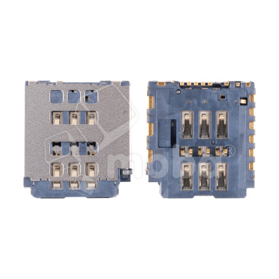 Коннектор SIM для iPhone 16 Pro/16 Pro Max (2 Sim) (A3293/A3296)