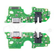 Шлейф для OPPO A18 (CPH2591) плата на системный разъем/разъем гарнитуры/микрофон