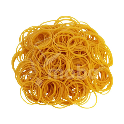 Резинки канцелярские (60 мм, 250 г, желтый)